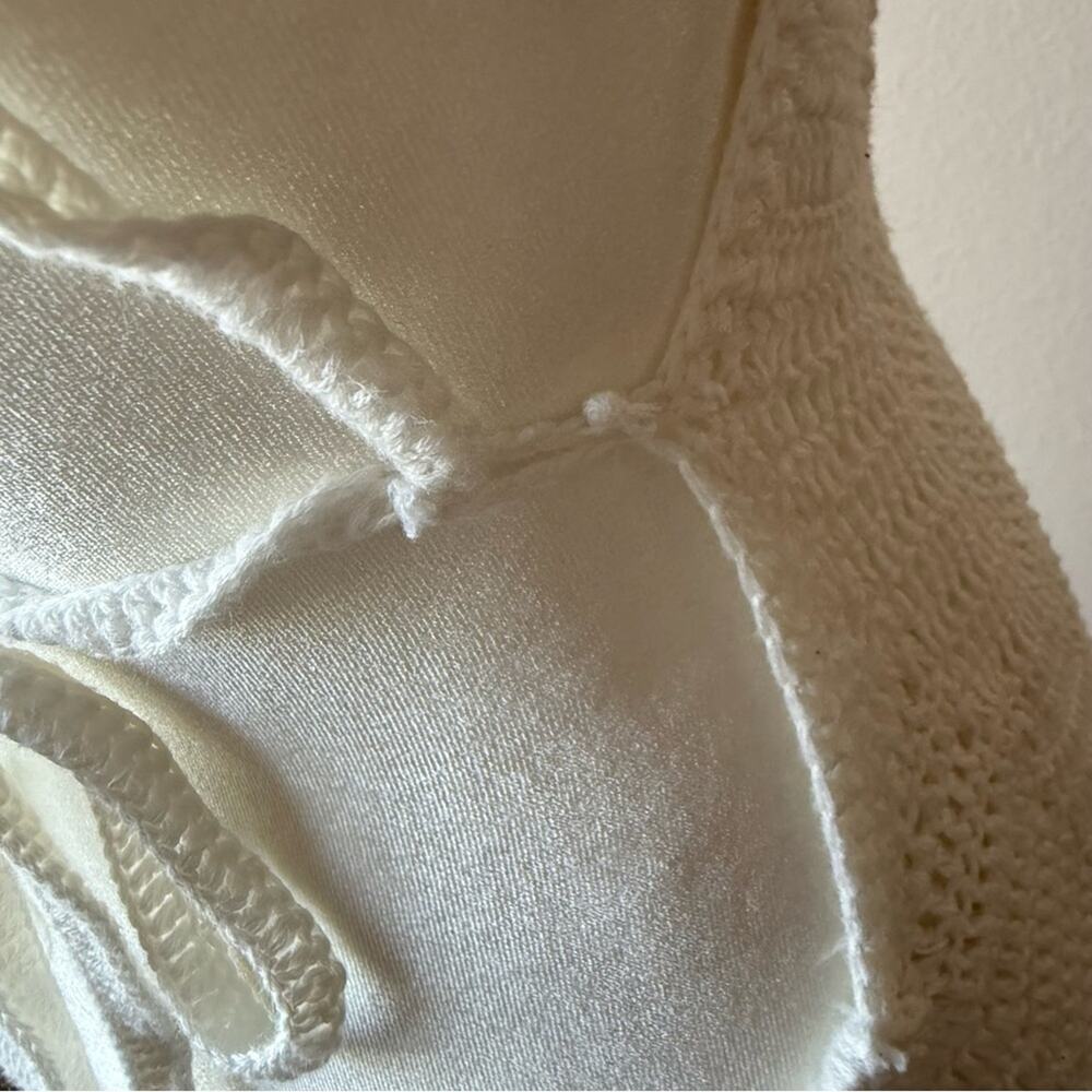 Victoria's Secret White Crochet Knit Dress Cover Up - Picture 7 of 8